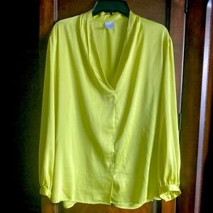 Chico’s lime green flowy tunic